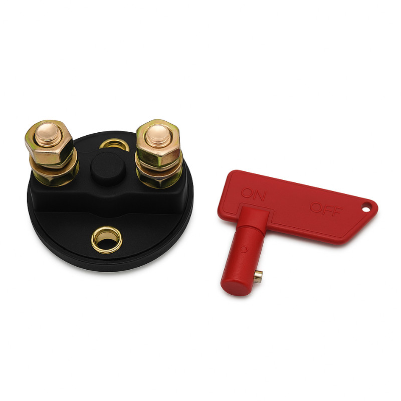 Obrazek produktu Rozłącznik akumulatora Solvian 12/24V 100A ON-OFF (SKU: 4086) - importowany z CSV (SunTrack)