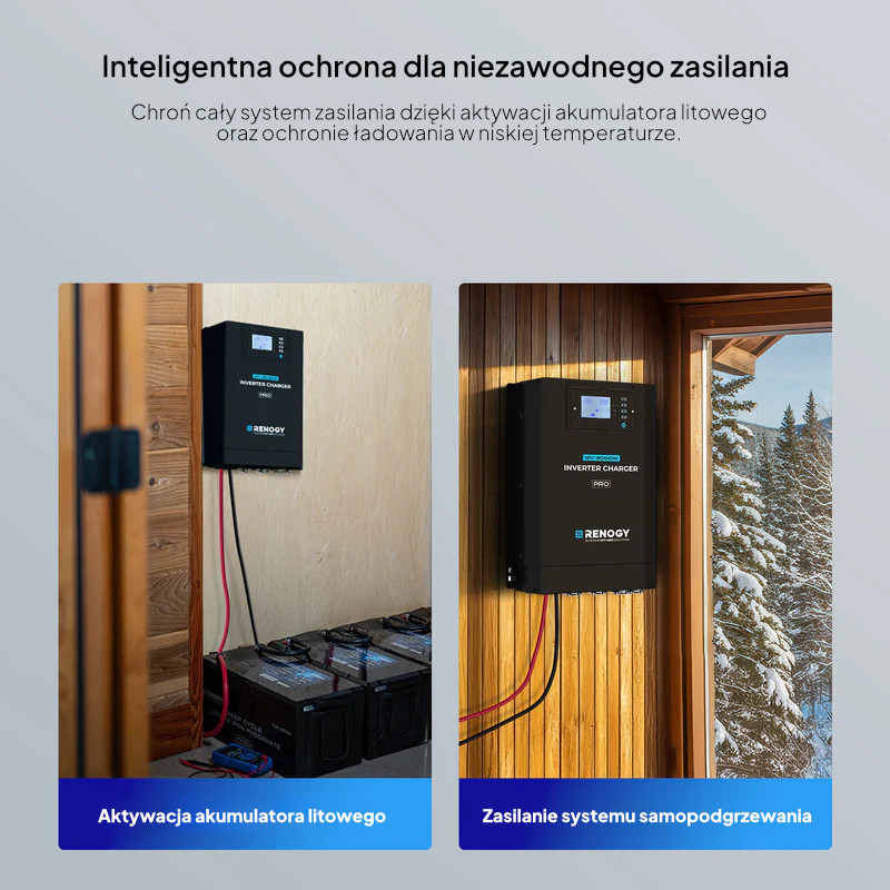 Obrazek produktu Inwerter Ładowarka Renogy Pro 12V 3000W HF (SKU: 5587) - importowany z CSV (SunTrack)
